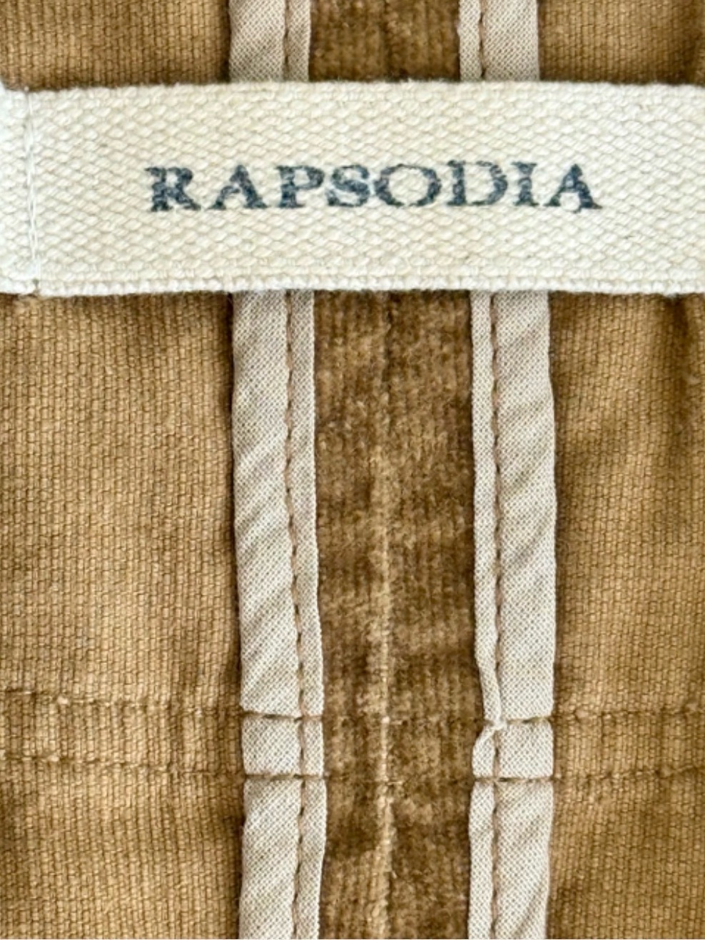 Rapsodia Corduroy Blazer - Made In Argentina - Tan Boho Chic Jacket — image 5 of 6